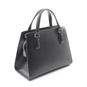 Gucci Leather GG Handbag Black Soho Interlocking